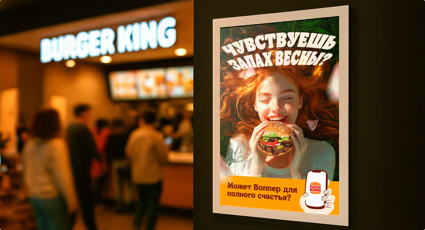 Key visual для рекламной кампании Burger King — кейс ABD