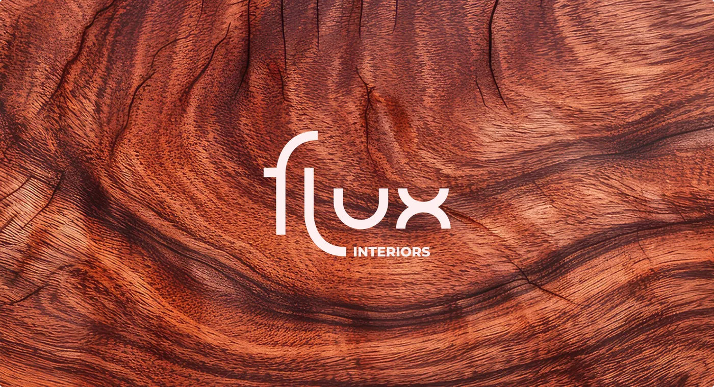 Айдентика Flux — студия интерьерного дизайна — кейс ABD